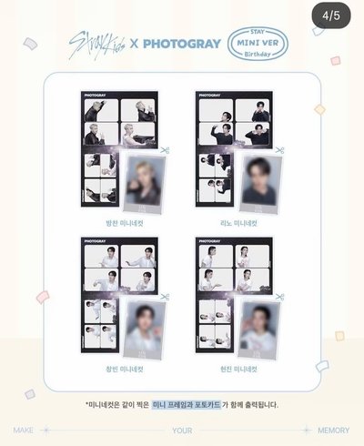 Stray Kids STAY WEEK PHOTOGRAY 人生四格
