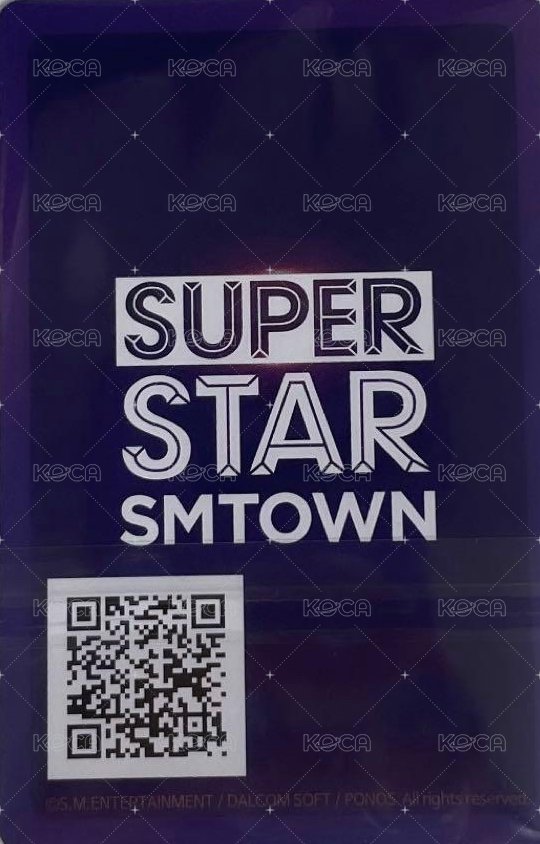 SMTOWN LIVE 2018 入場卡 / 場限卡  背面