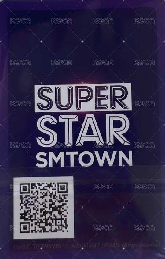 SMTOWN LIVE 2018 入場卡 / 場限卡  背面