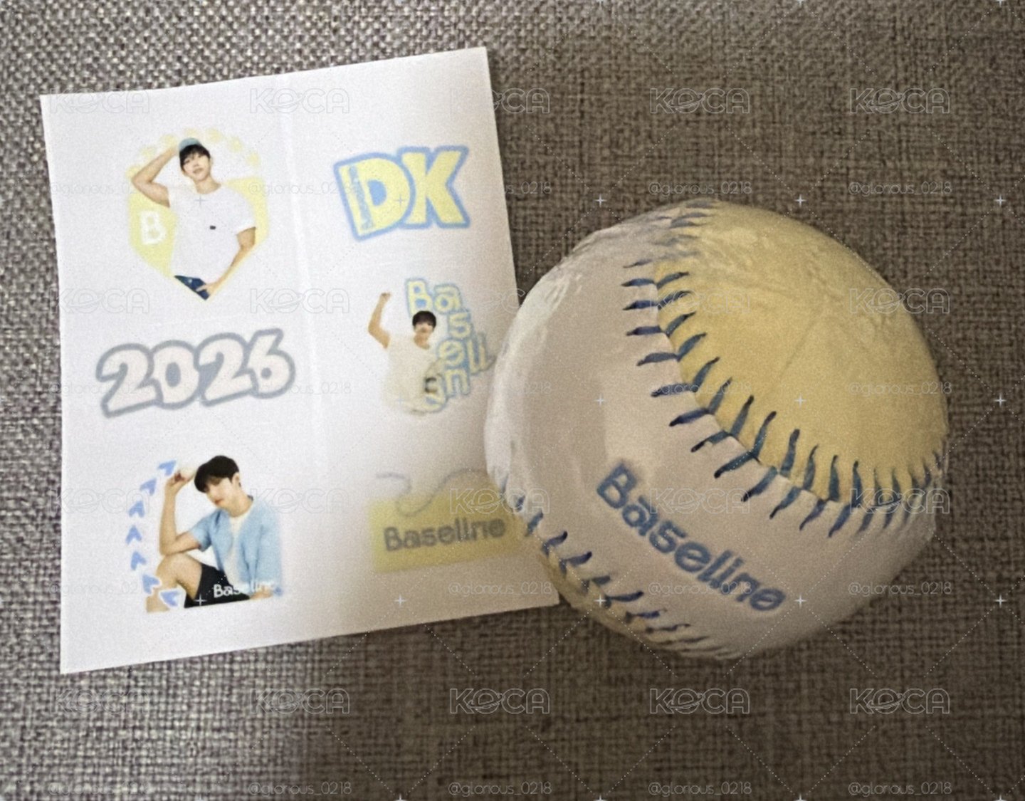 代言 紀念球 Baseline滿額禮 棒球貼紙組 ［送DxS未拆C盤一張］