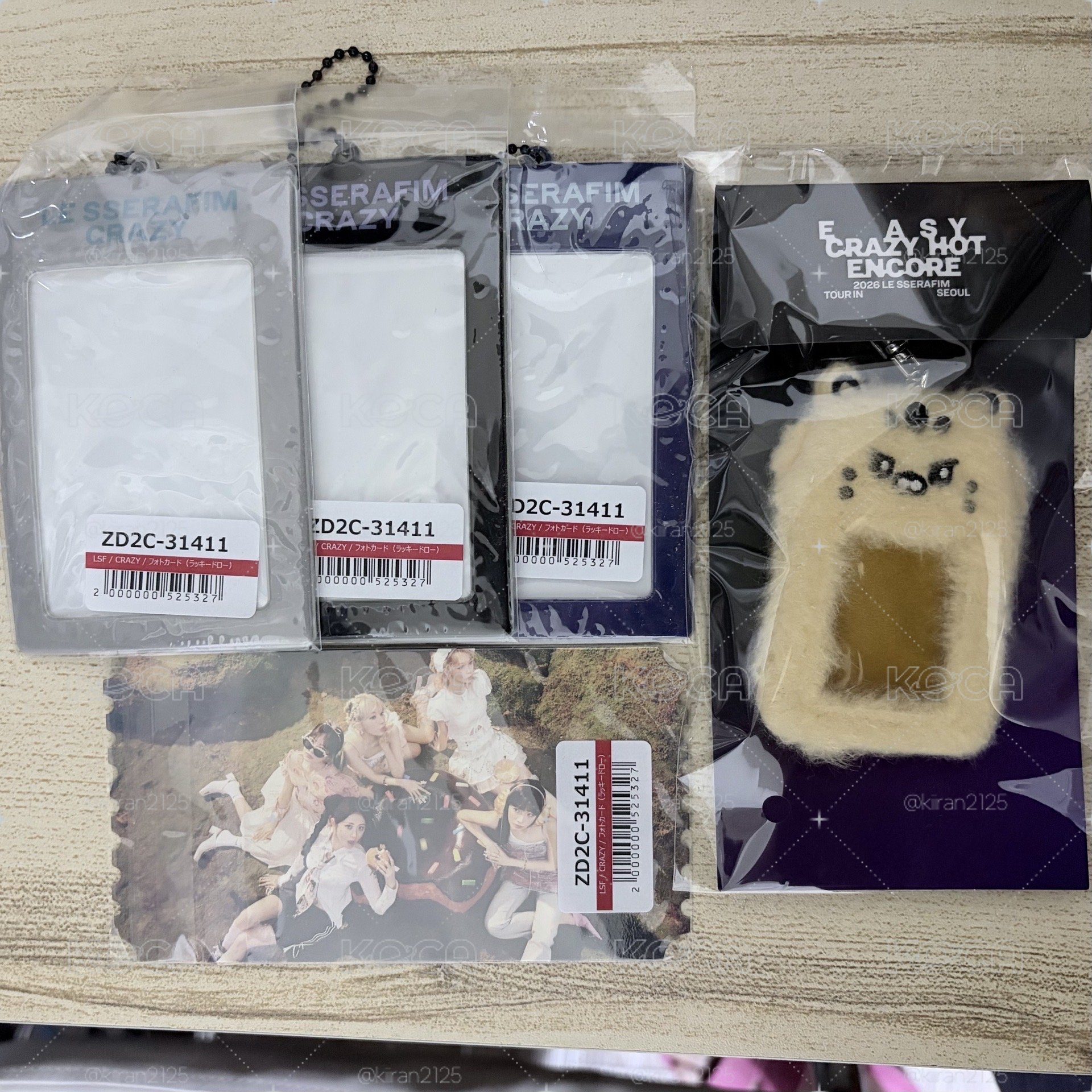 采證件照絨毛卡套
