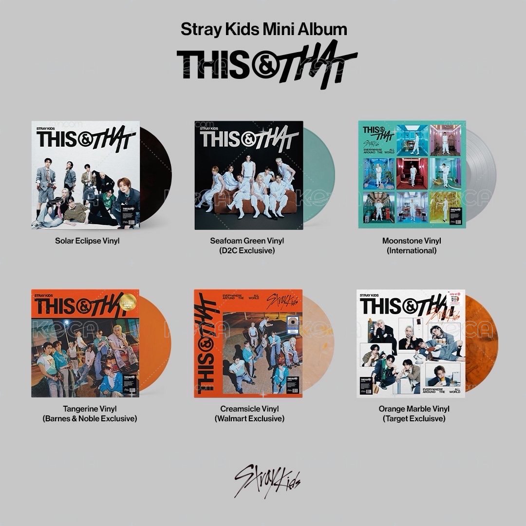 Stray Kids - THIS & THAT 黑膠系列（target/官網/walmart/b&n)