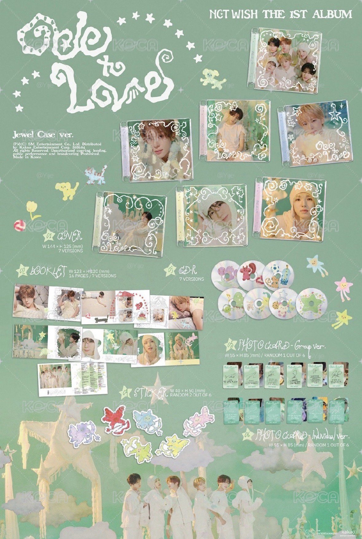 🟢Ode to Love Jewel Case ver. 專輯 （溫）