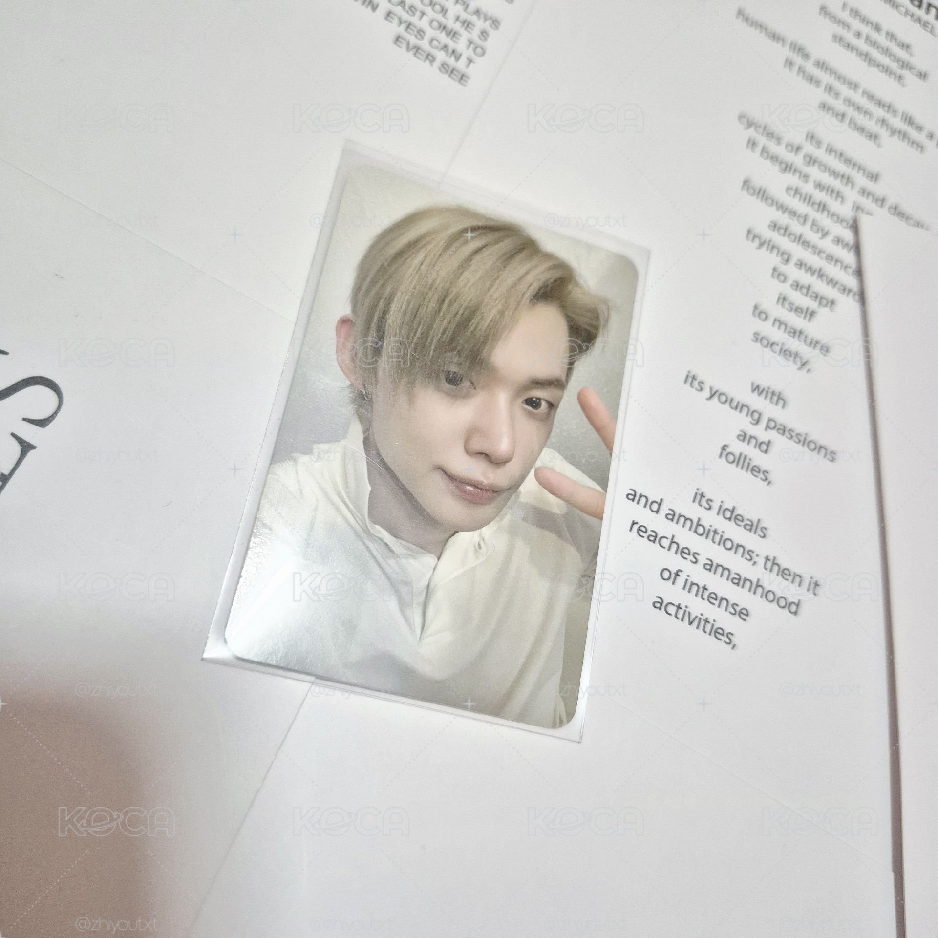 ⑅ TXT > YEONJUN 崔然竣 NO LABELS PART 02 Compact 專輯卡