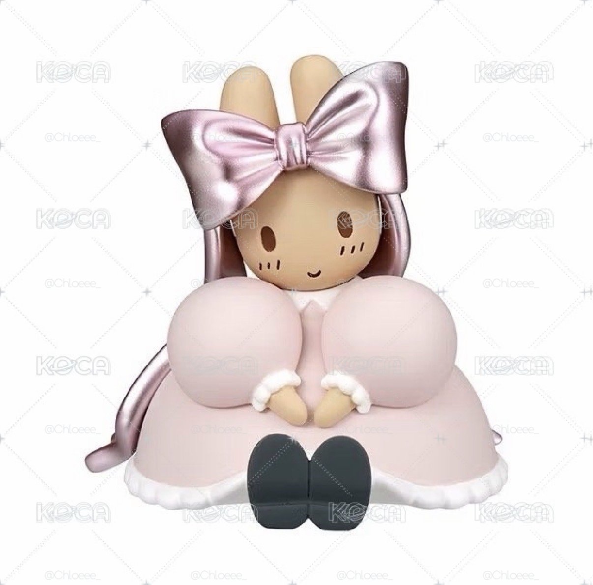 蝴蝶結扭蛋 兔媽媽