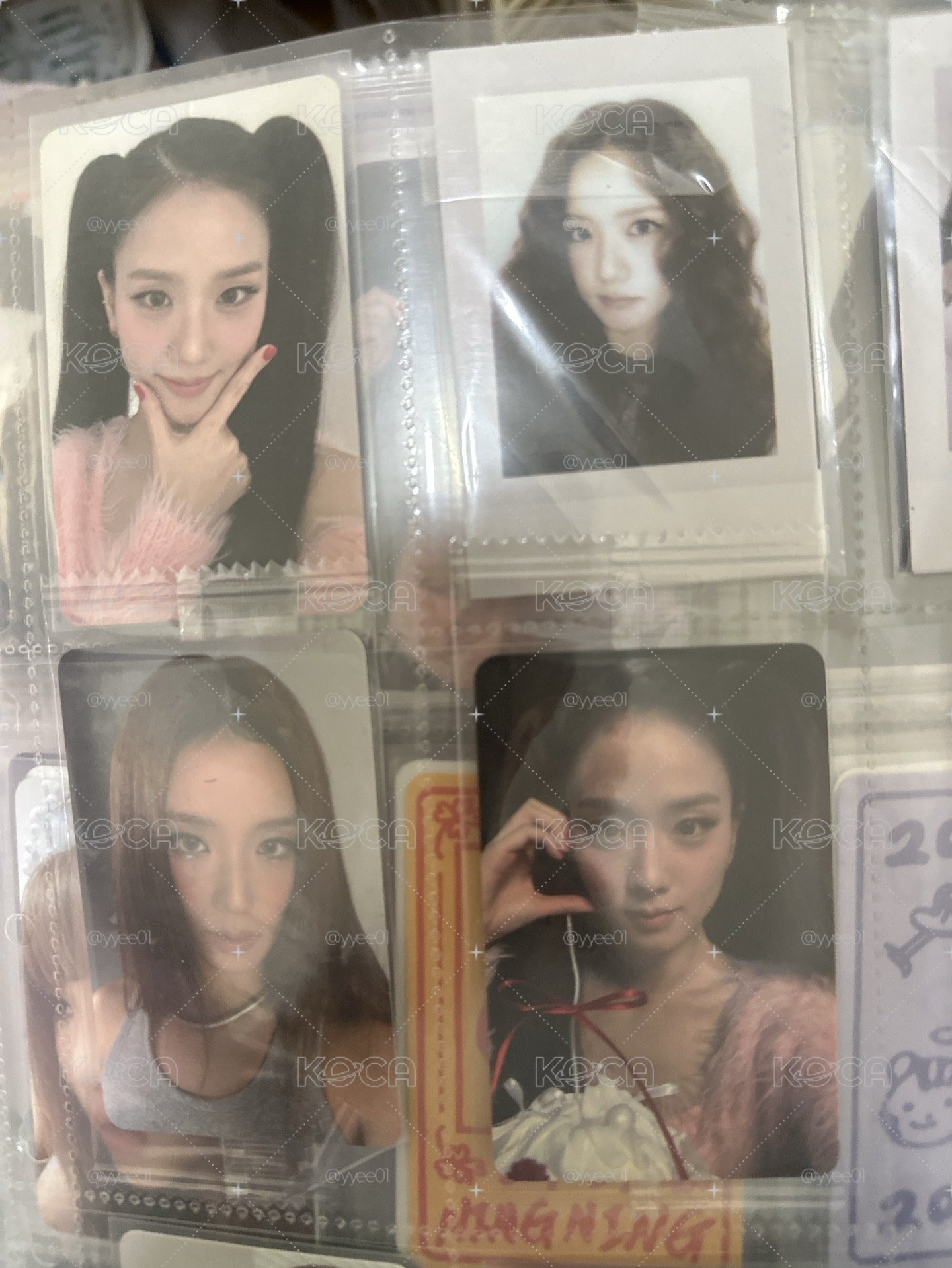 Blackpink jisoo AMORTAGE  特典卡 