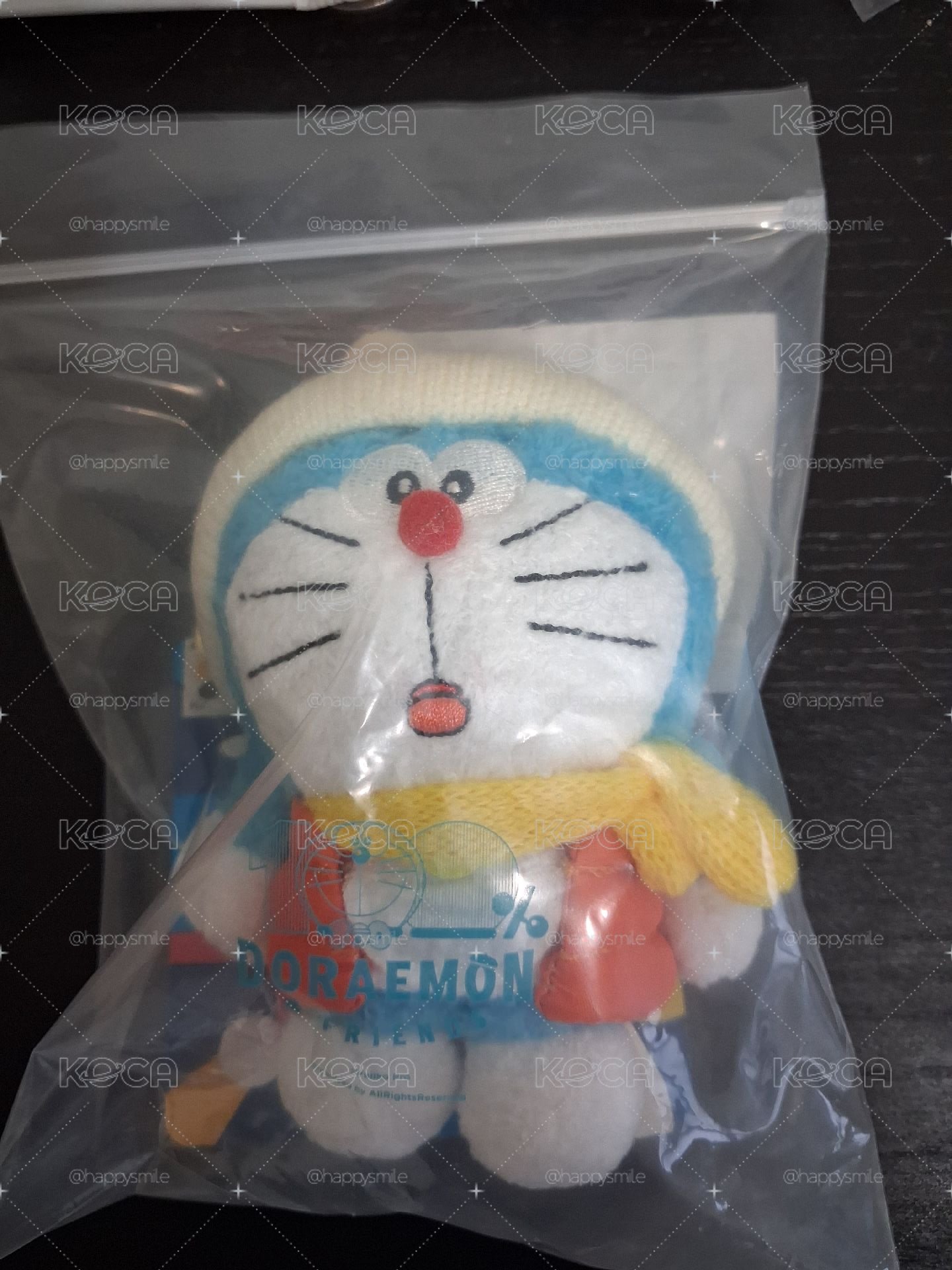 哆啦A夢 “打雪仗” 毛絨鑰匙圈