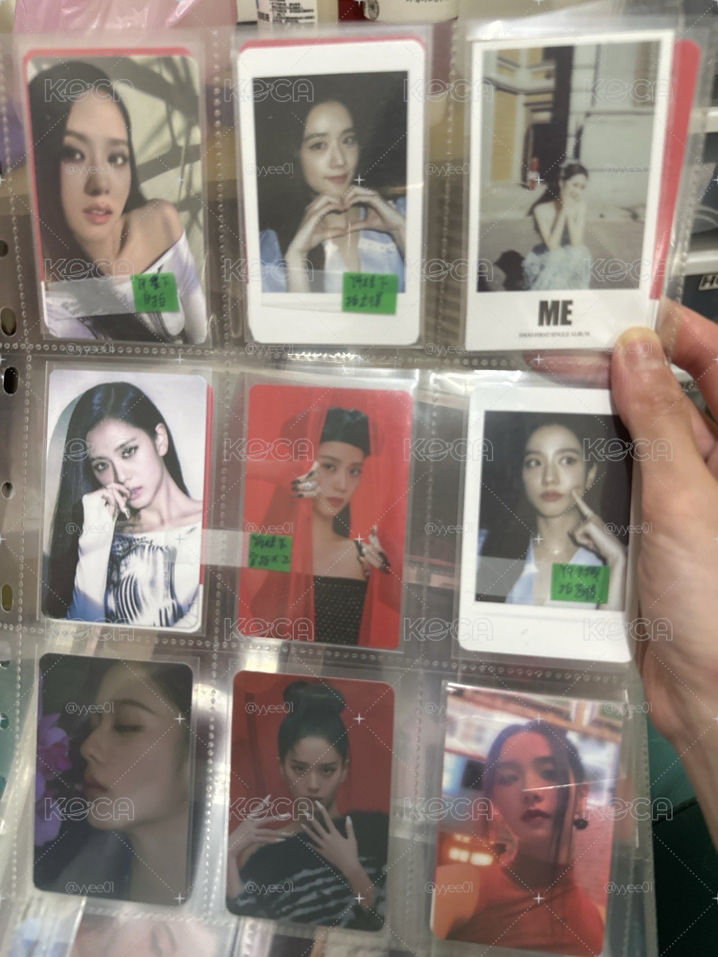 Blackpink jisoo ME 特典卡 全部24張