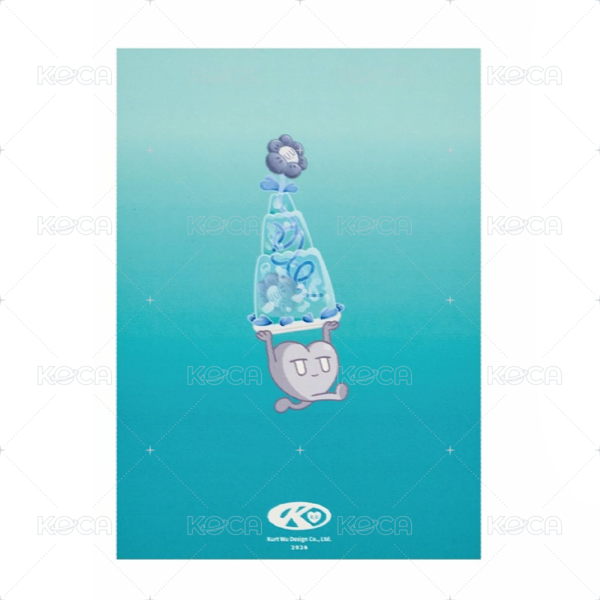 2026文博會 湖水藍 明信片  背面