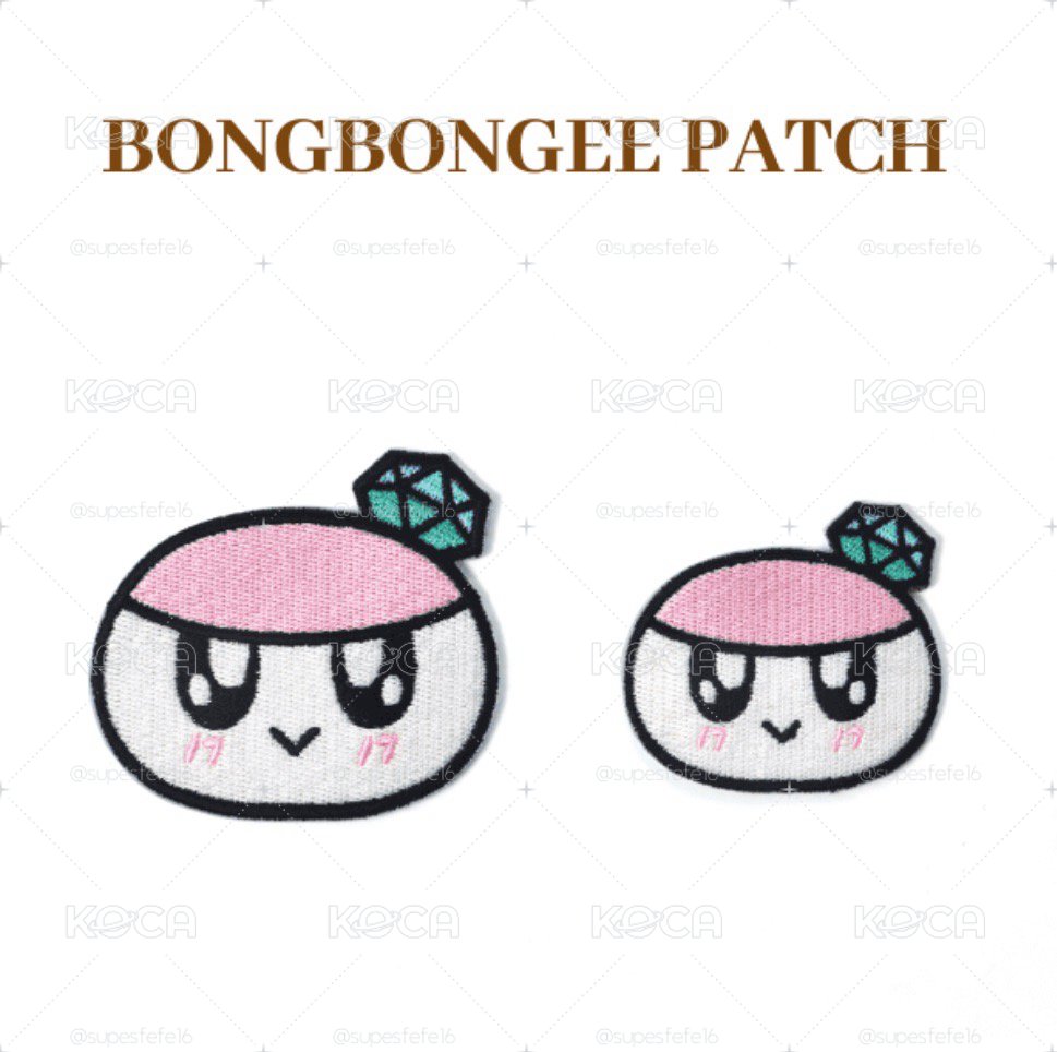 26克拉島 蹦蹦刺繡貼