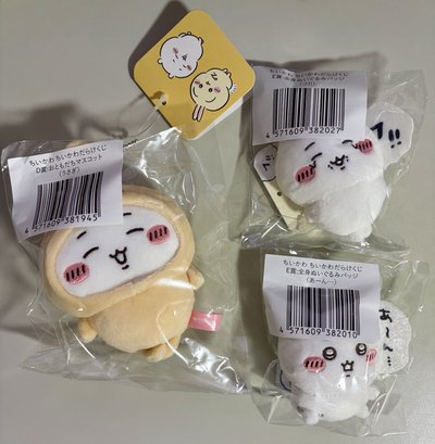 吉伊卡哇 一番賞 兔兔 栗子 師傅 古本巧克力 靈魂交換 特典貼紙 日版