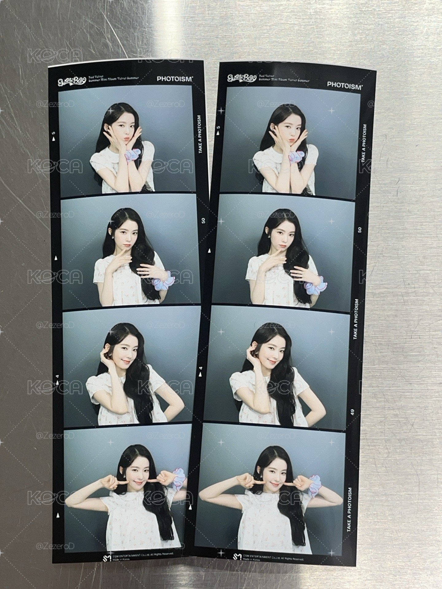 Red Velvet Velvet Summer X photoism 人生四格卡 代印 1組兩張