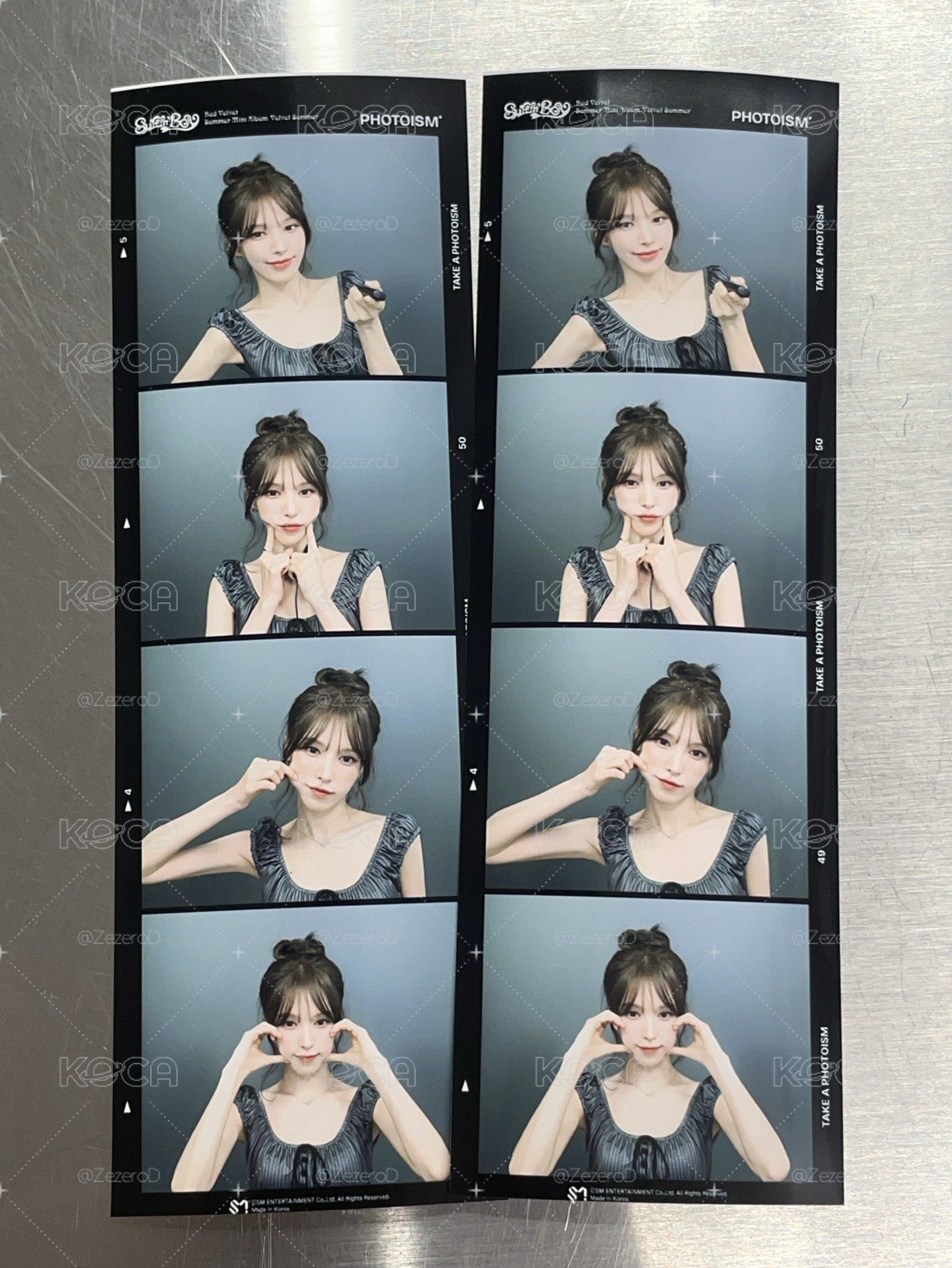 Red Velvet Velvet Summer X photoism 人生四格卡 代印 1組兩張