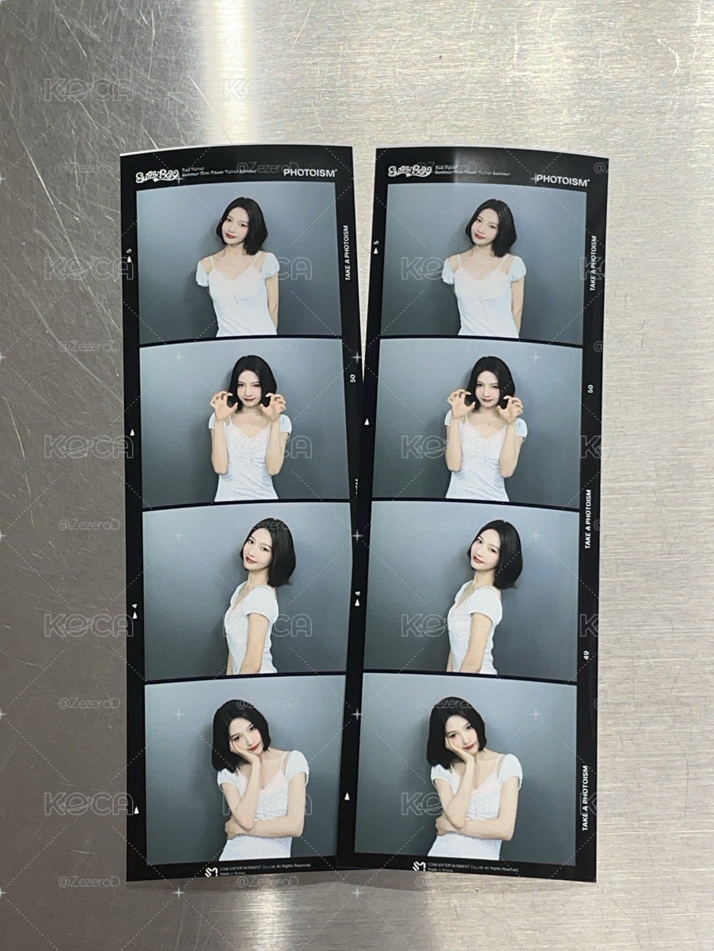 Red Velvet Velvet Summer X photoism 人生四格卡 代印 1組兩張