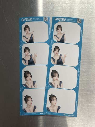 Red Velvet Velvet Summer X photoism 人生四格卡 代印 1組兩張