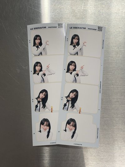 KIM CHAEWON X photoism X snapism 人生四格卡 貼紙 代印 1組兩張