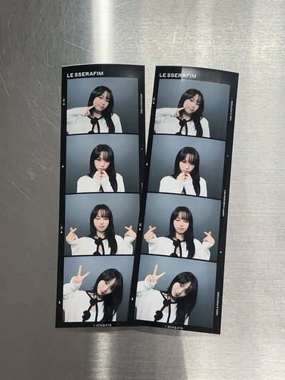 KIM CHAEWON X photoism X snapism 人生四格卡 貼紙 代印 1組兩張