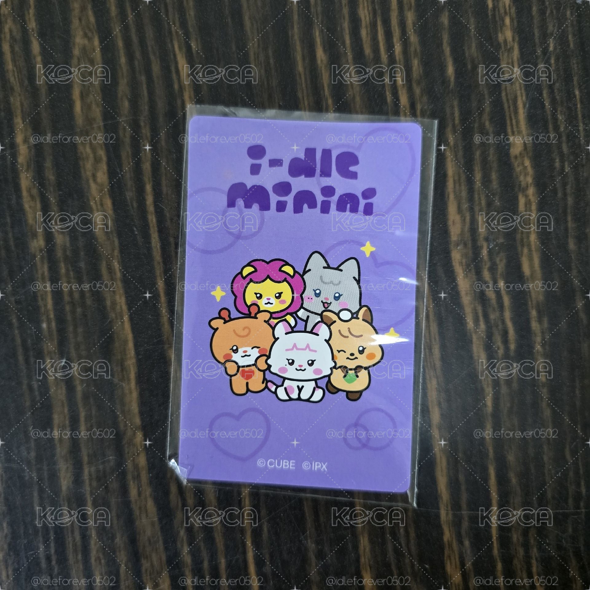 i-dle minini 全家冷水杯小卡 雨琦 彎曲