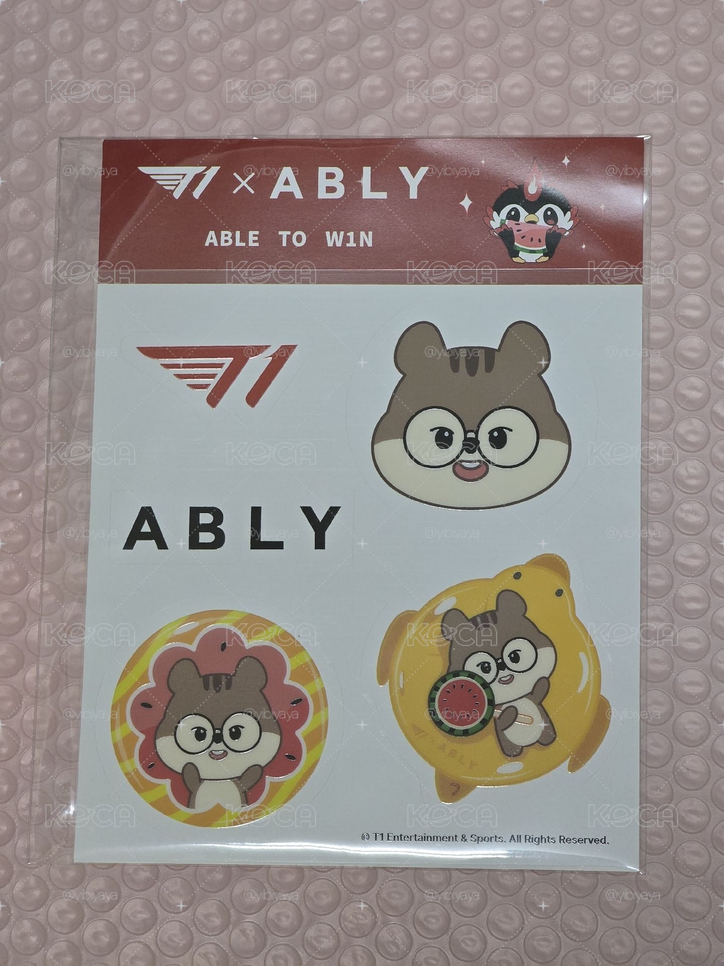 T1 × ABLY滿額貼紙 Doran
