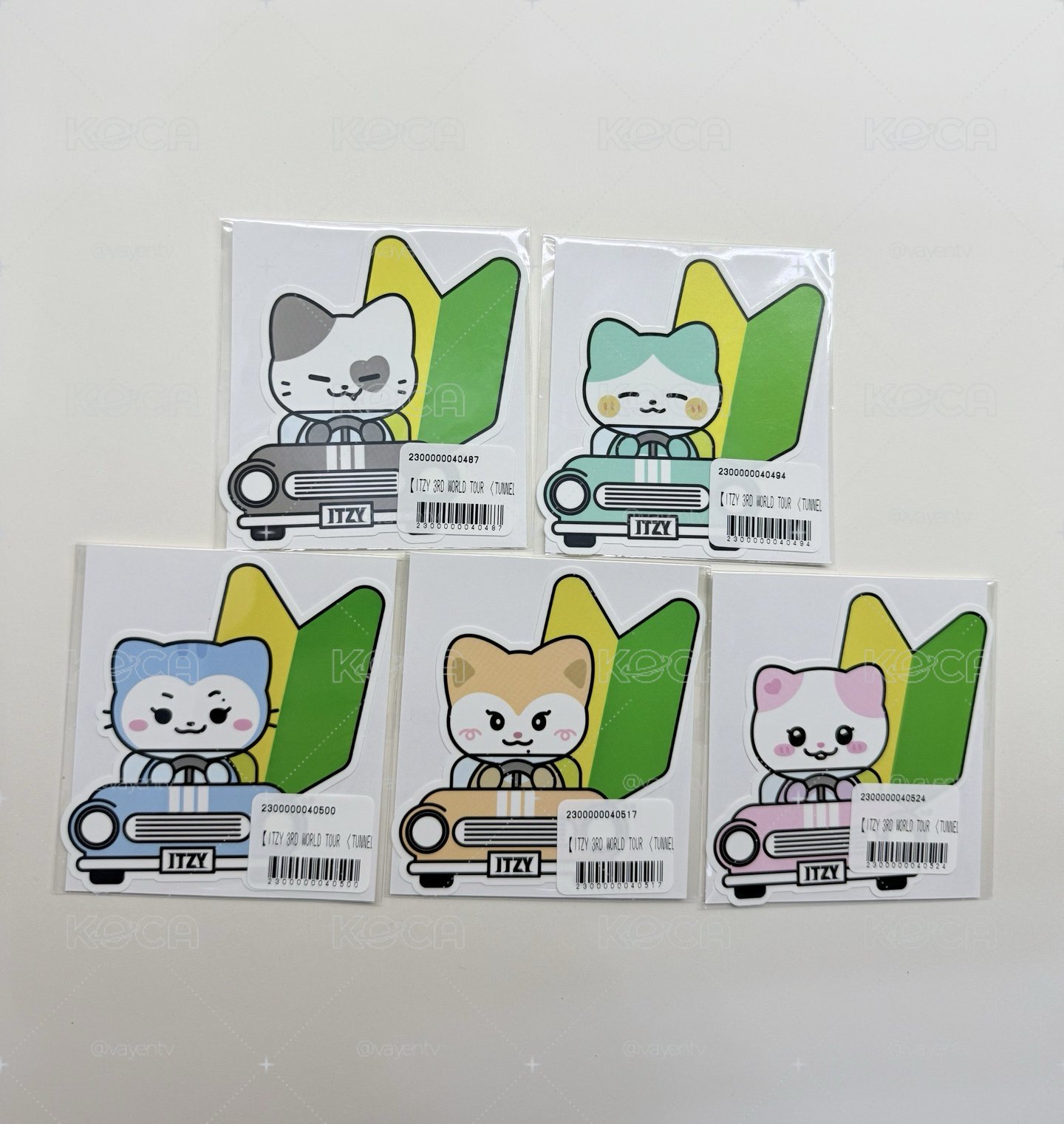 三巡 JYP JAPAN TWINZY E賞 線上 一番賞 貼紙