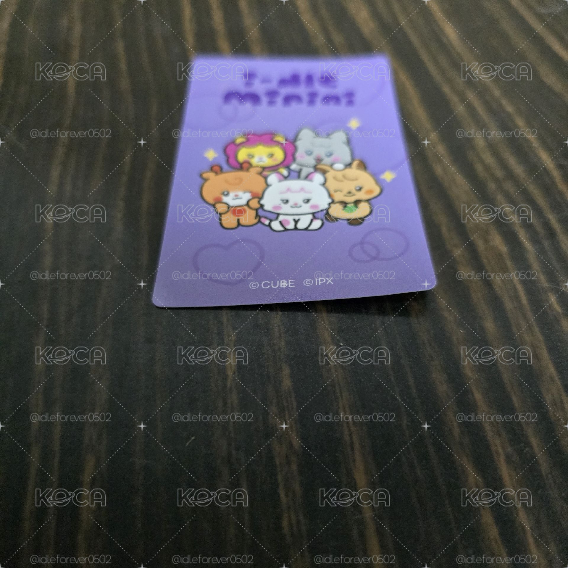 i-dle minini 全家冷水杯小卡 雨琦 彎曲