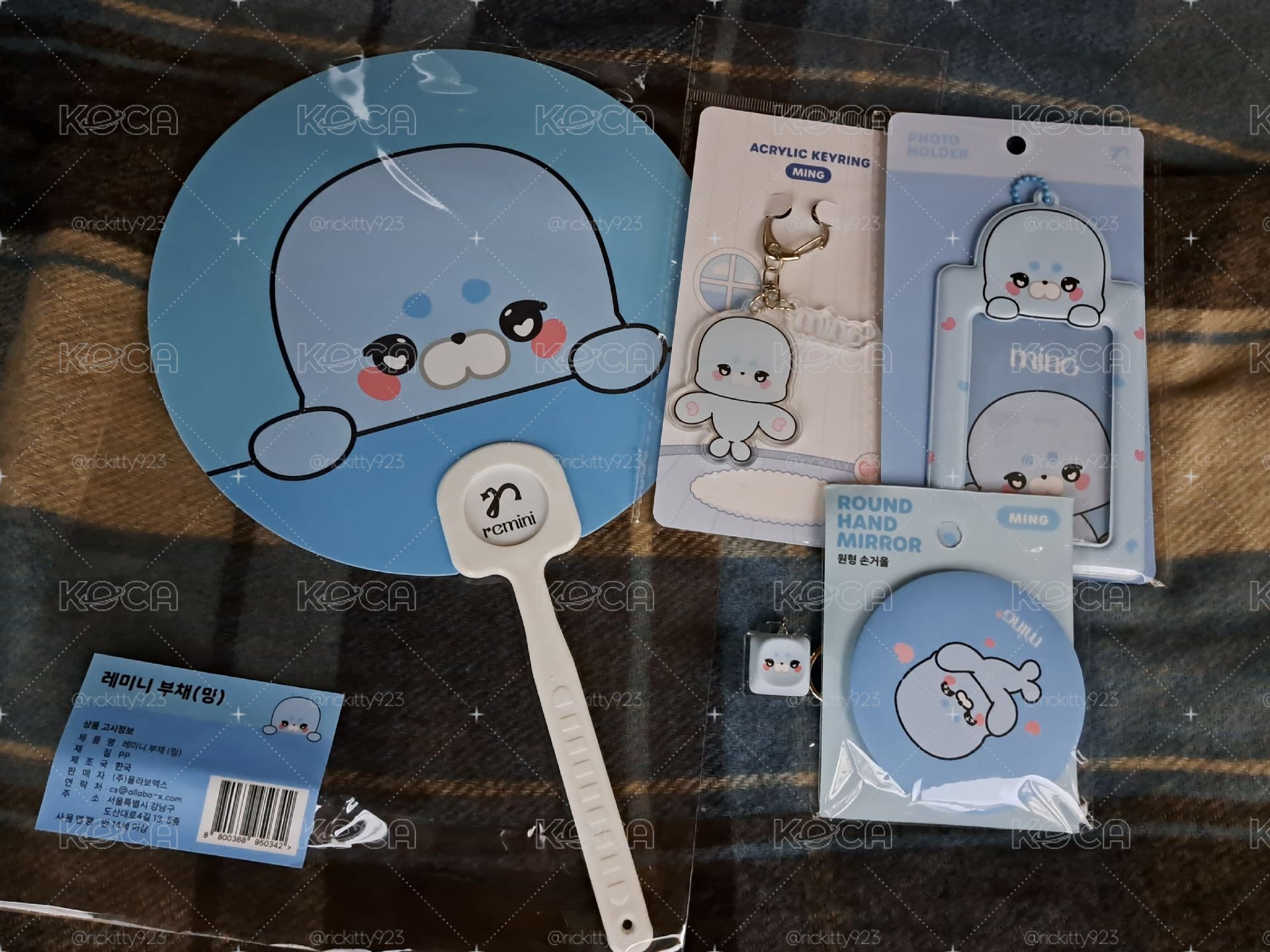 RESCENE REMINI 快閃店 Minami套組 鍵帽 扇子 手鏡 鑰匙圈 卡套