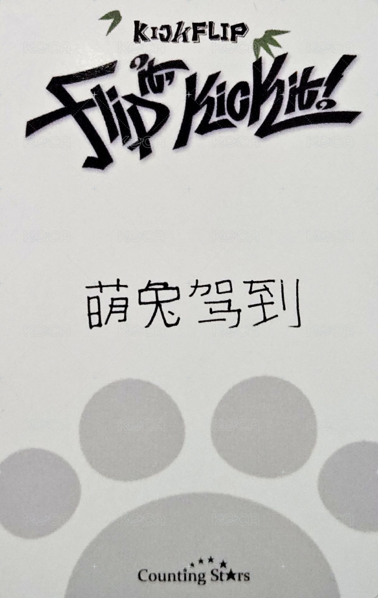 迷一 數星星 3.0 簽售卡 熊貓ver. 背面