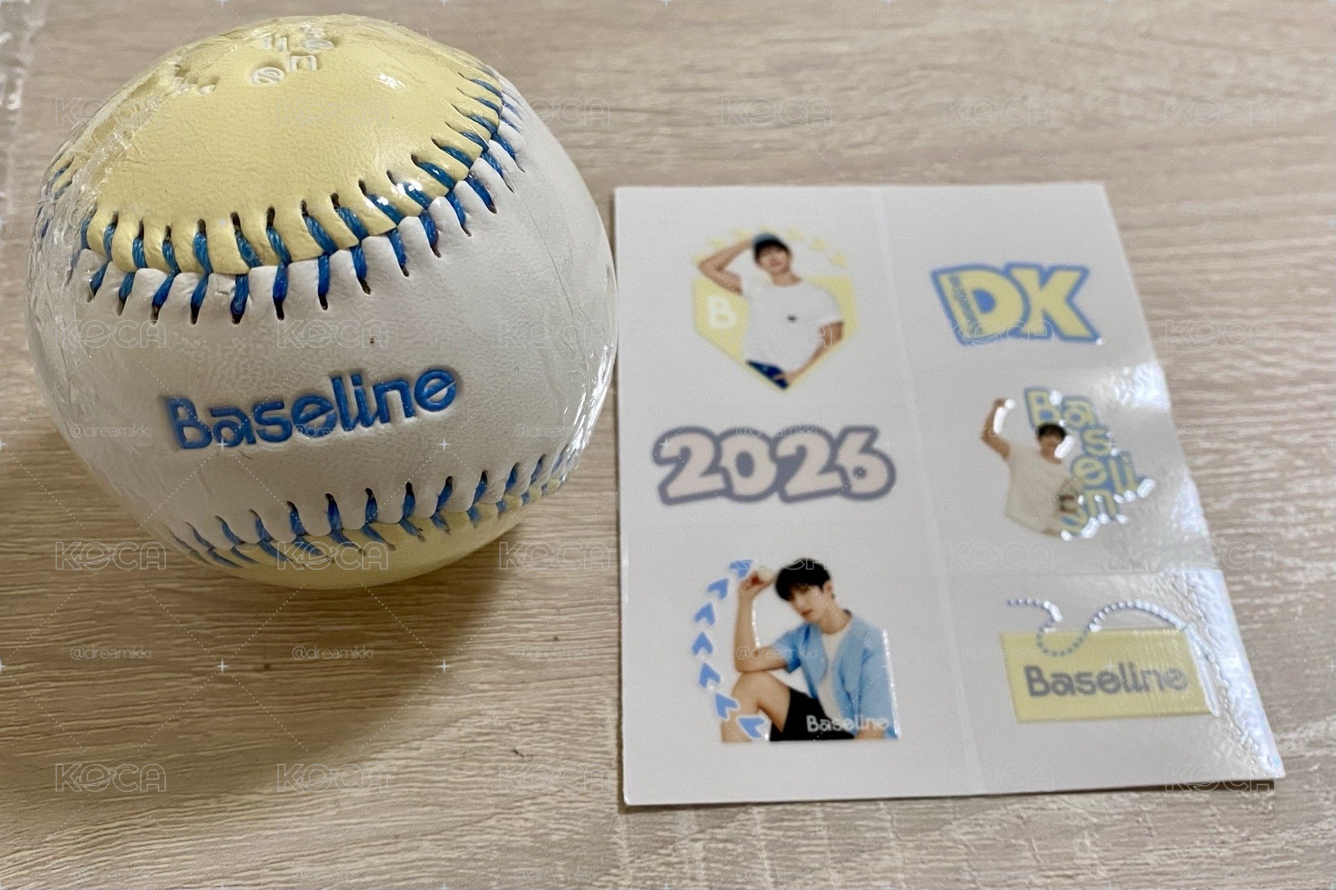 DK 代言 Baseline 棒球貼紙組（贈送蝴蝶紙花）
