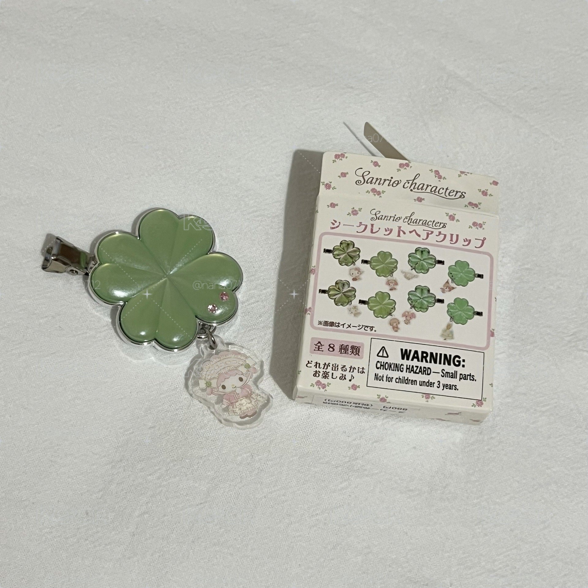 三麗鷗 森林蕾絲 幸運草髮夾 小羊