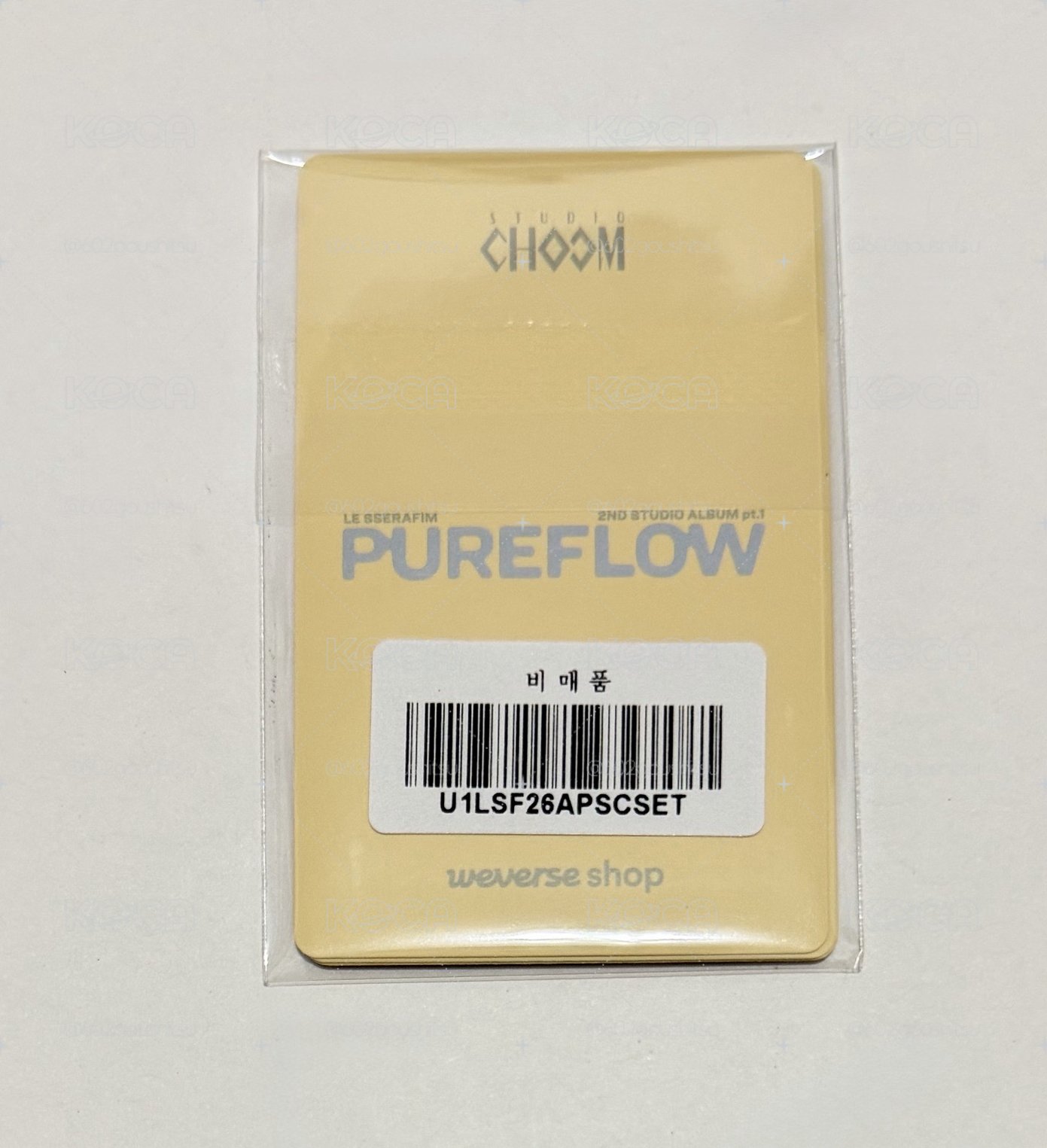 LE SSERAFIM PUREFLOW wvs studio choom 特典卡 PB ver. 春麗采 套出