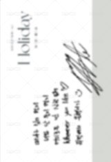 D&E HOLIDAY yzy 特典卡 明信片 背面