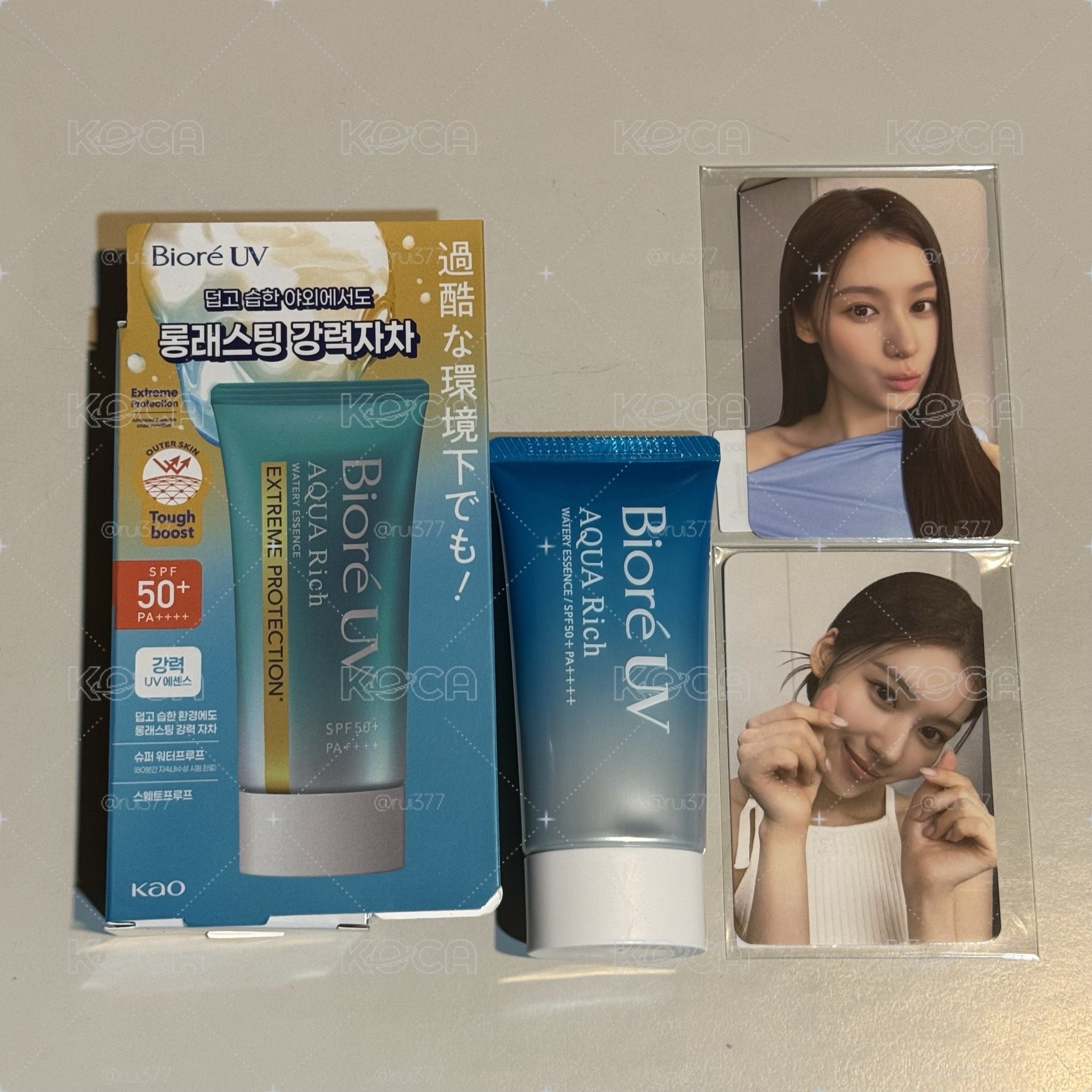 Sana biore防曬代言卡