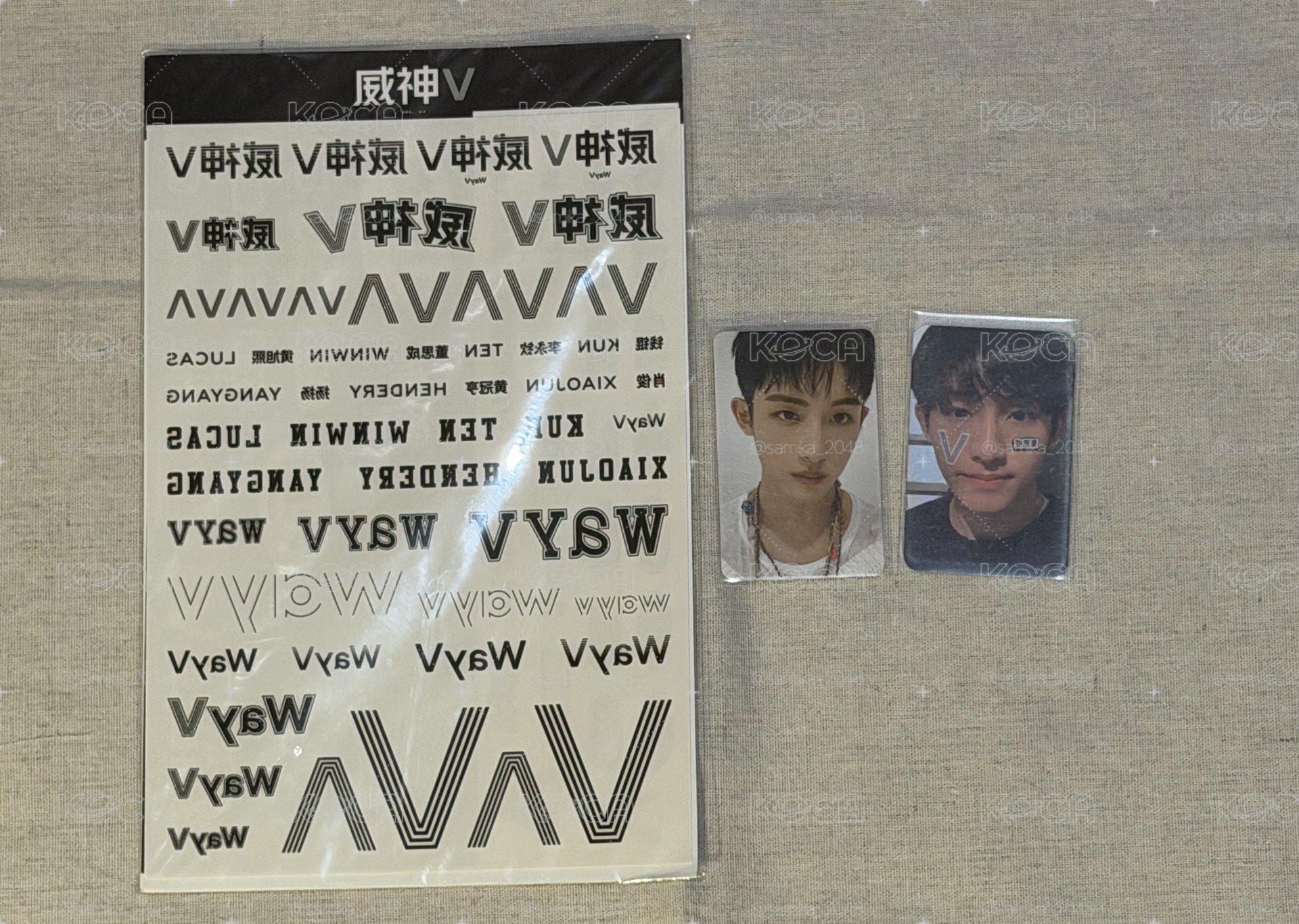 Winwin 董思成紋身貼小卡和專卡