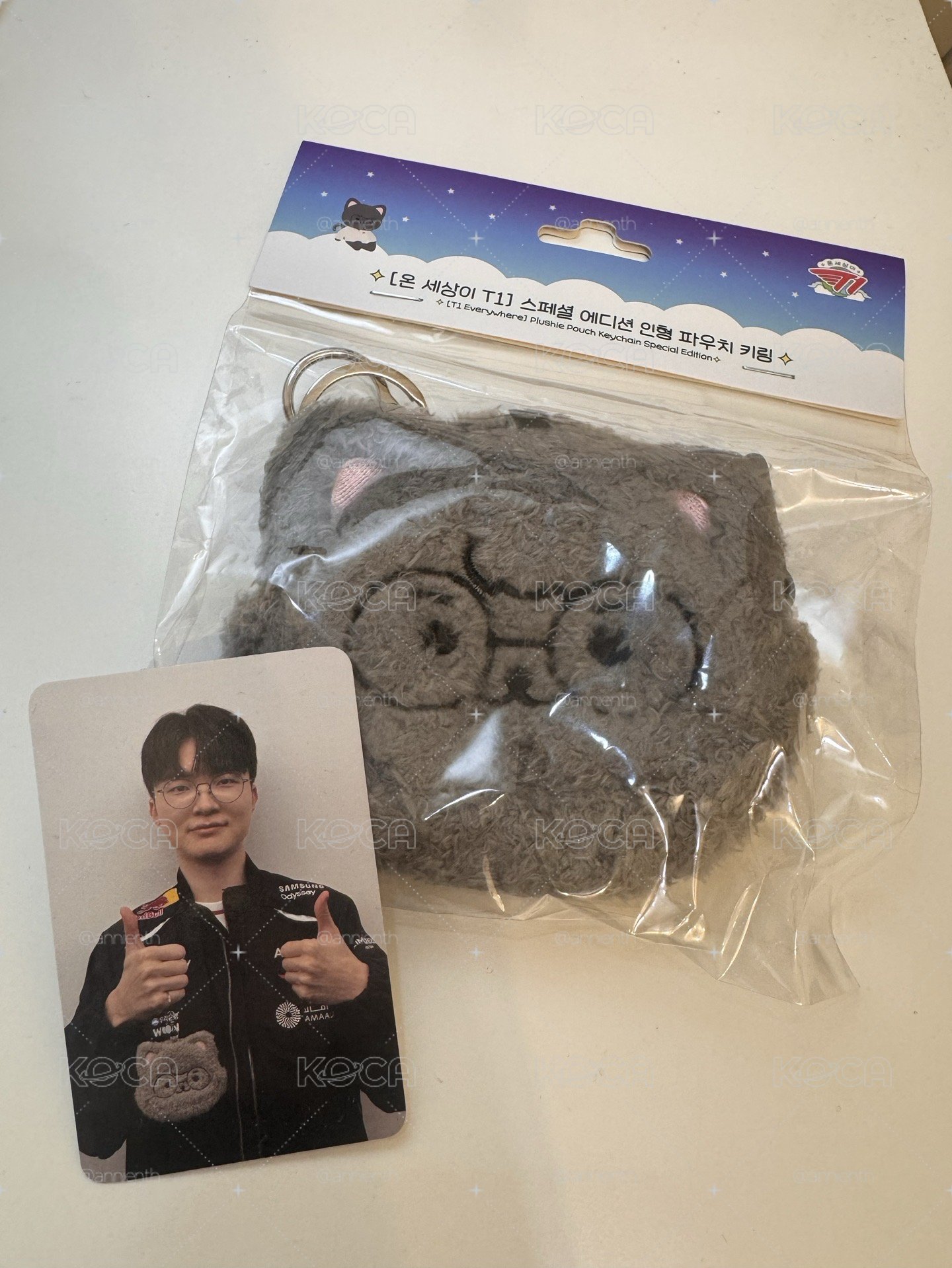 T1 Faker 潦草 動物零錢包 含卡