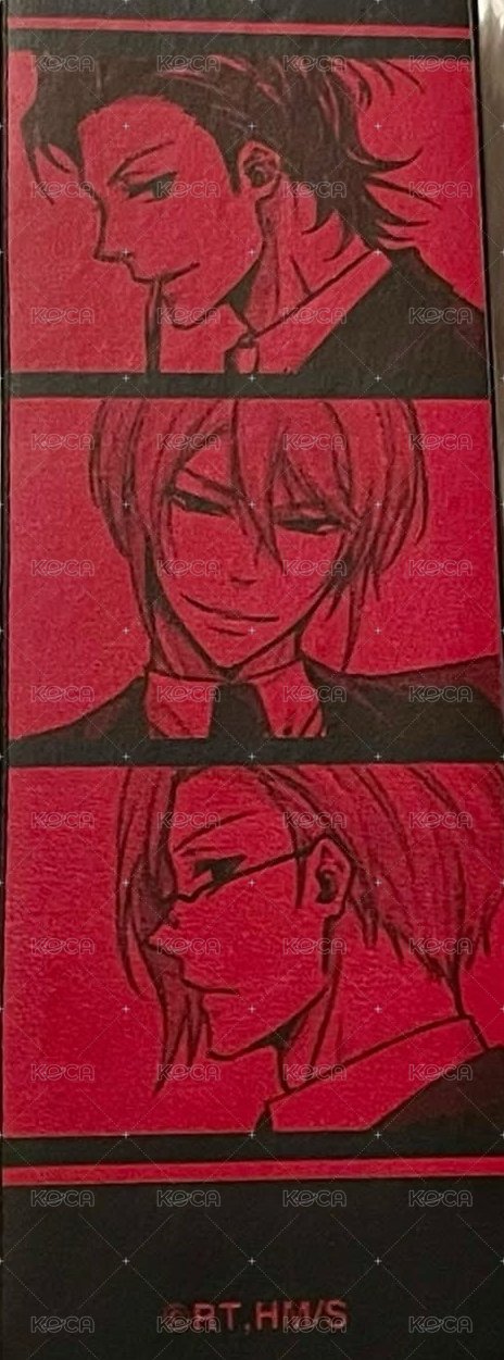 書籤 莫里亞蒂三兄弟 背面