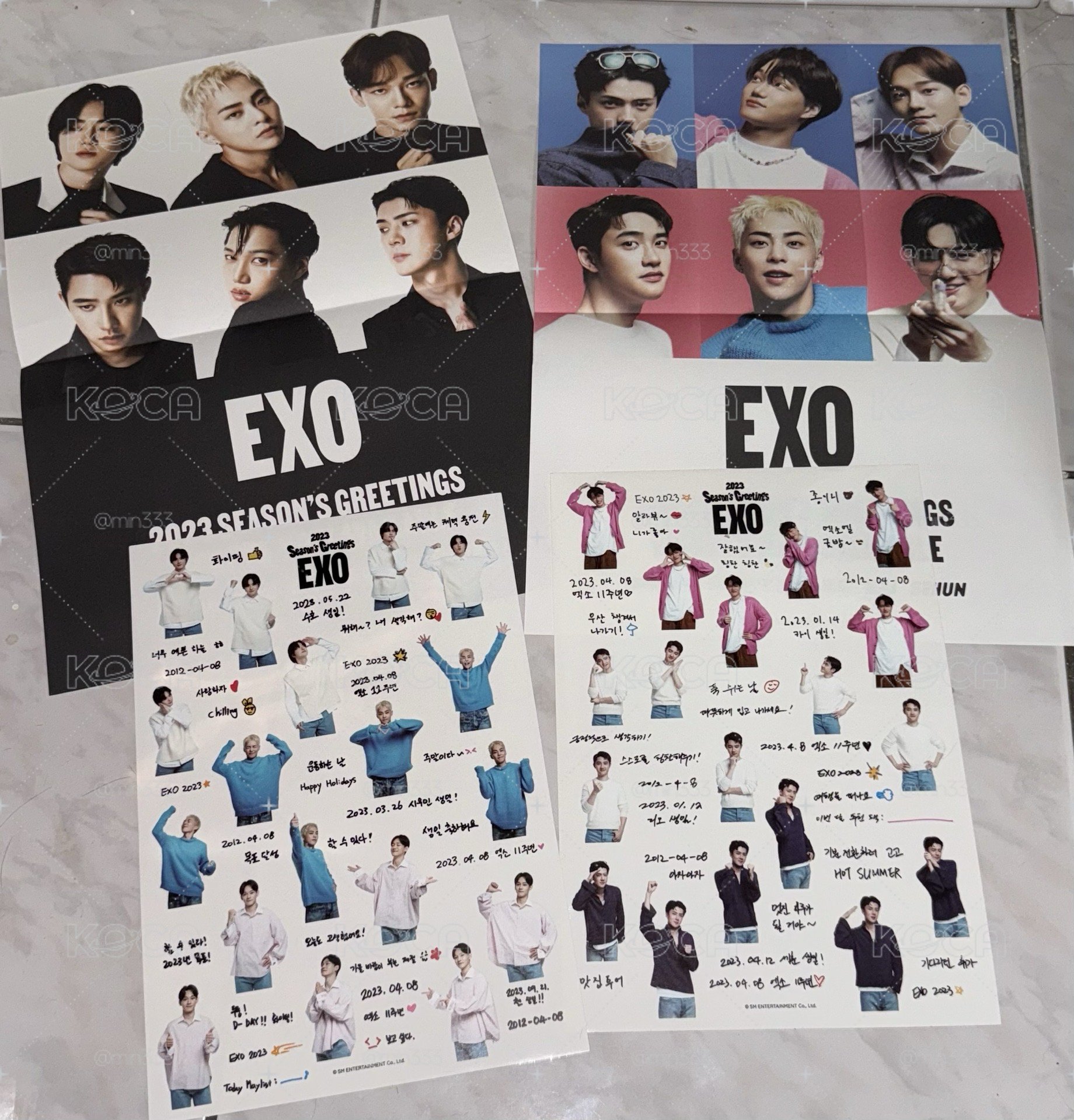 EXO 2023年曆 SET