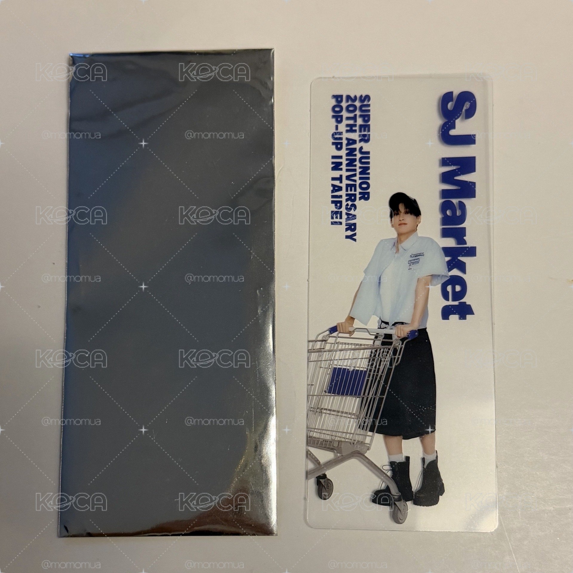 SJ MARKET透明書籤 銀赫