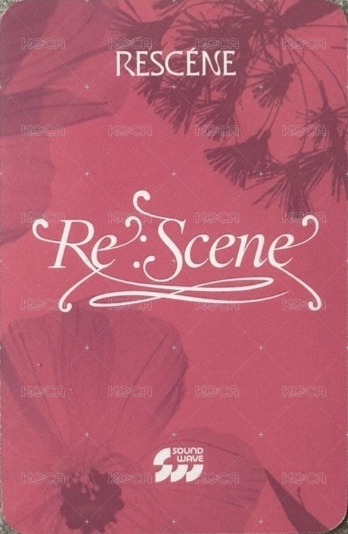 Re:Scene sw 11.0線下 簽售卡  背面