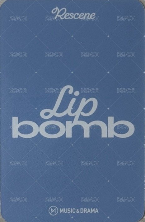 lip bomb md 2.0線下 雪人ver. 簽售卡  背面