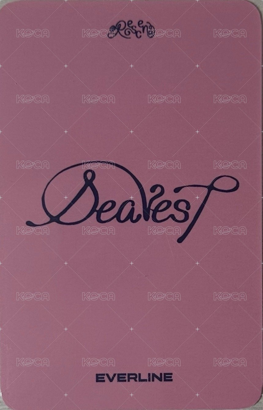 Dearest el 3.0團簽 簽售卡 韓服 背面