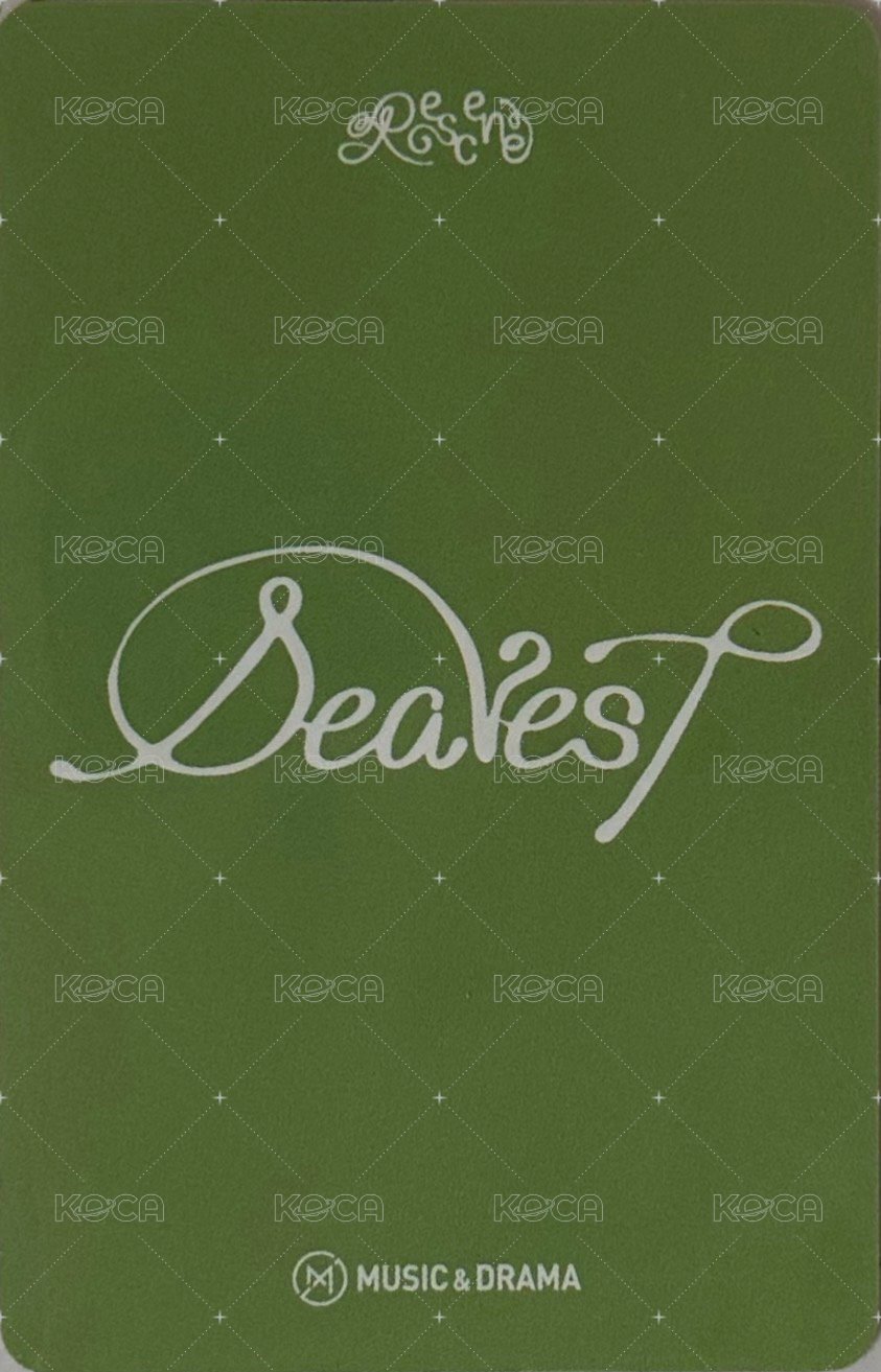 Dearest md 1.0線下 Fansign card  Back