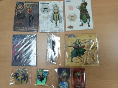海賊王 索隆 羅 培羅娜 喬巴 鷹眼 周邊盤合售