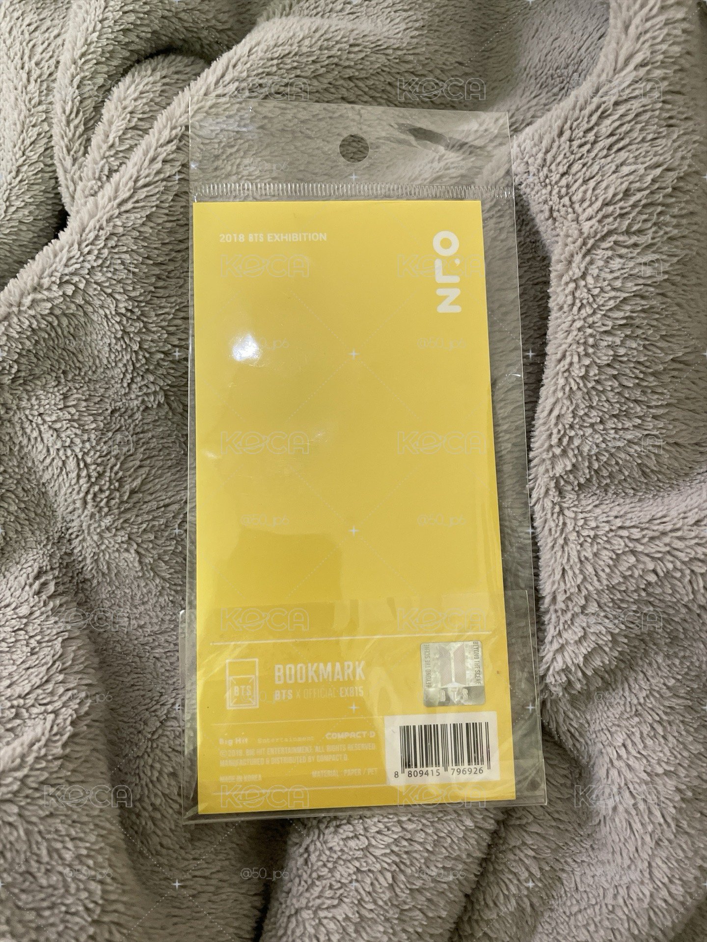 2018 BTS 今日展 書籤 SUGA V