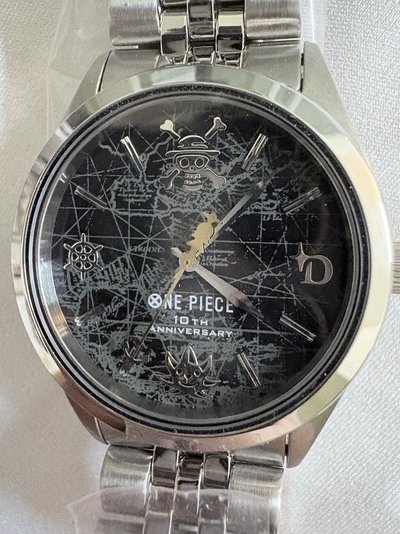 航海王/海賊王(ONEPIECE) 10週年紀念官方腕錶 黃金的指標 全球限量手錶(無寶箱）