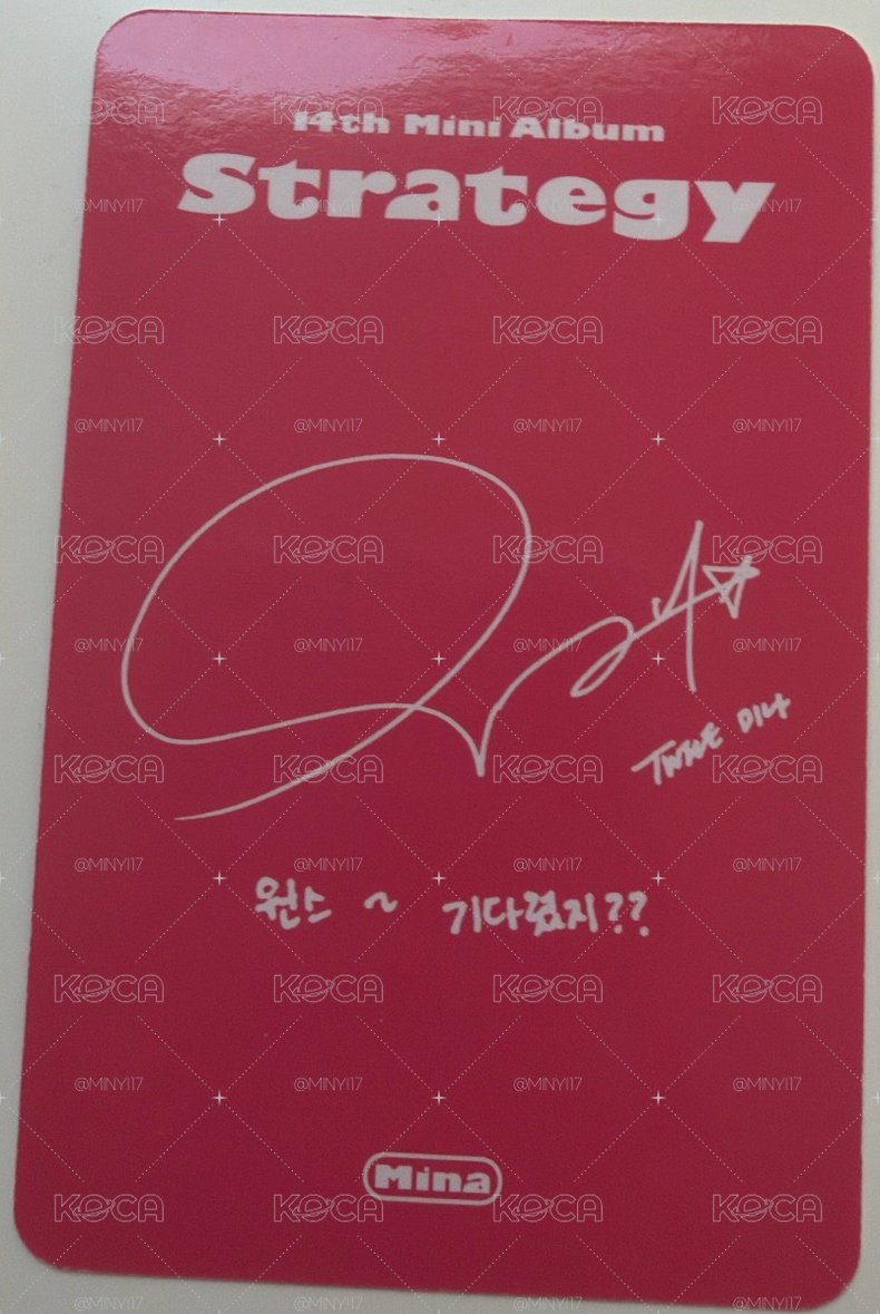 TWICE MINA迷14 專卡