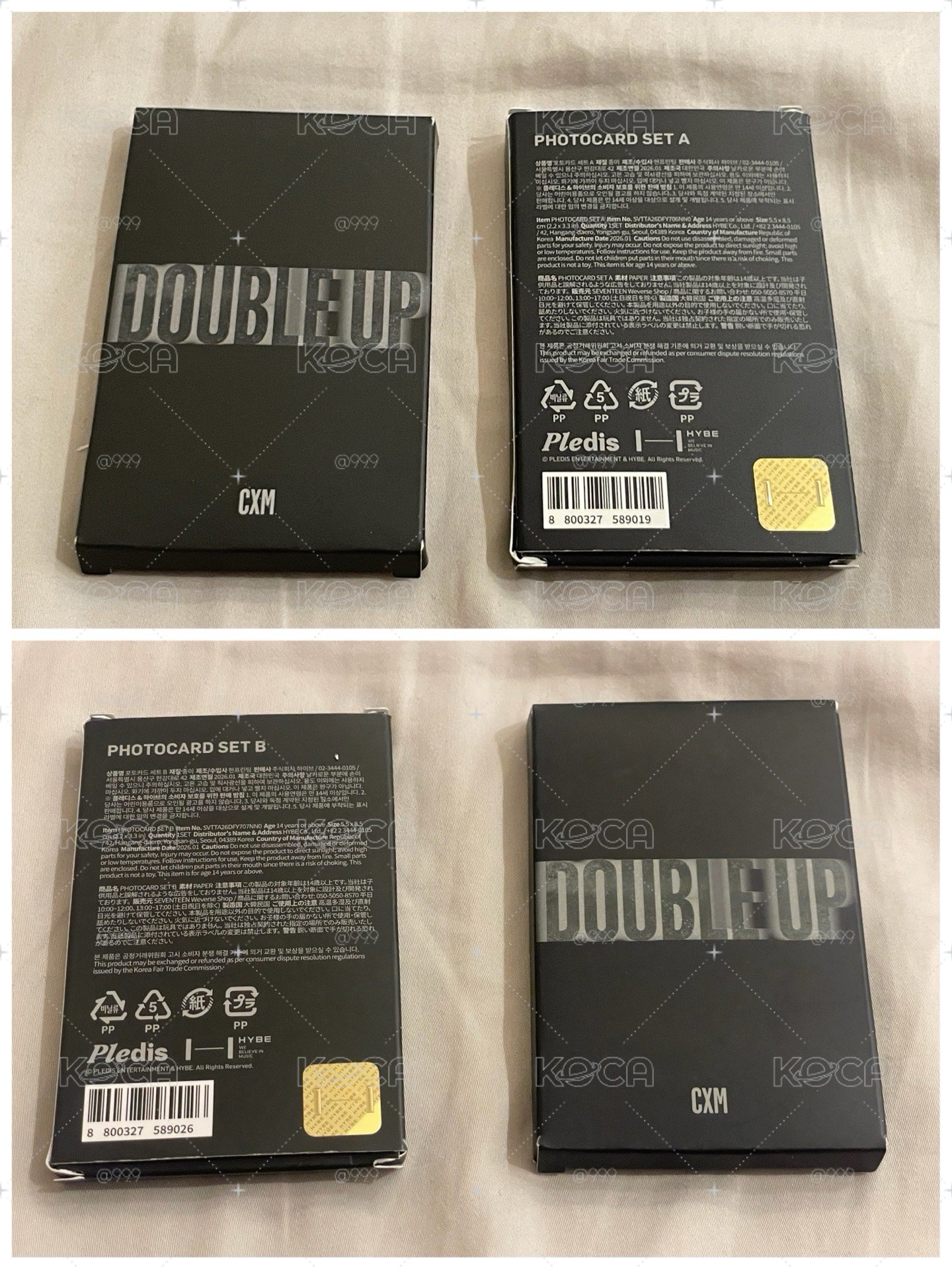 【CXM Double Up】卡包組Photocard set A版B版