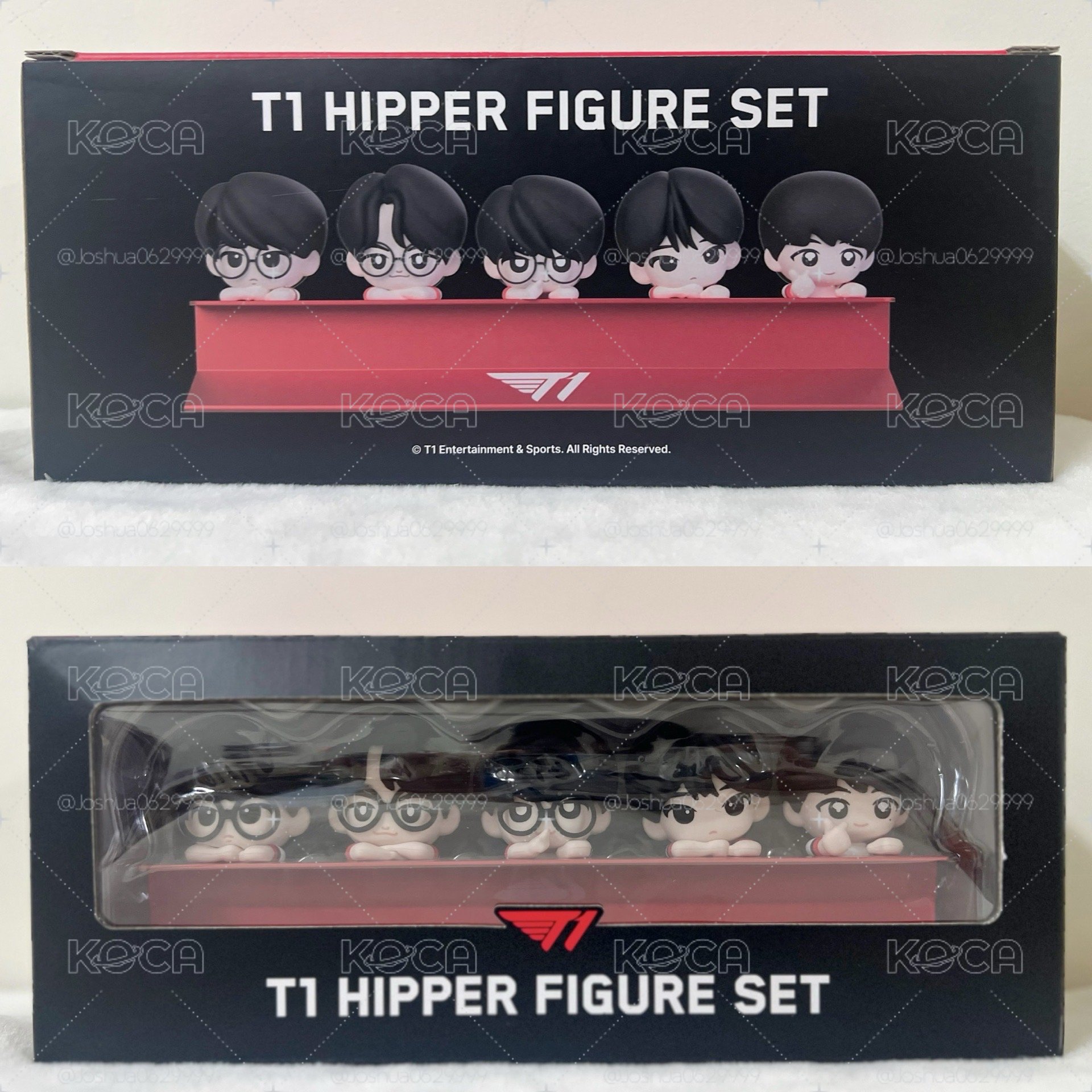 全新 T1 x ABLY DOGPK 五人公仔組