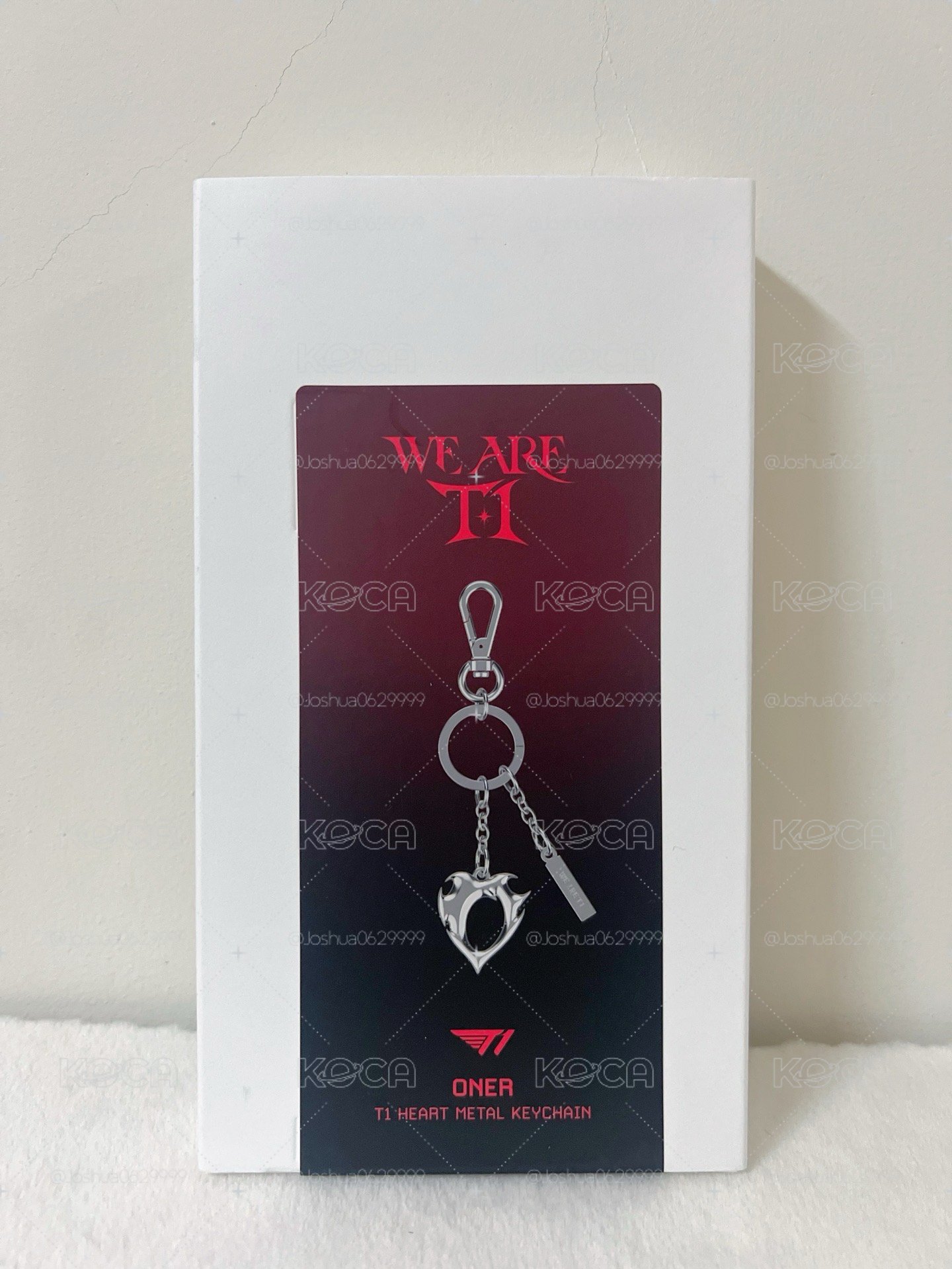 全新 現貨 T1 x ABLY 金屬愛心吊飾 Oner
