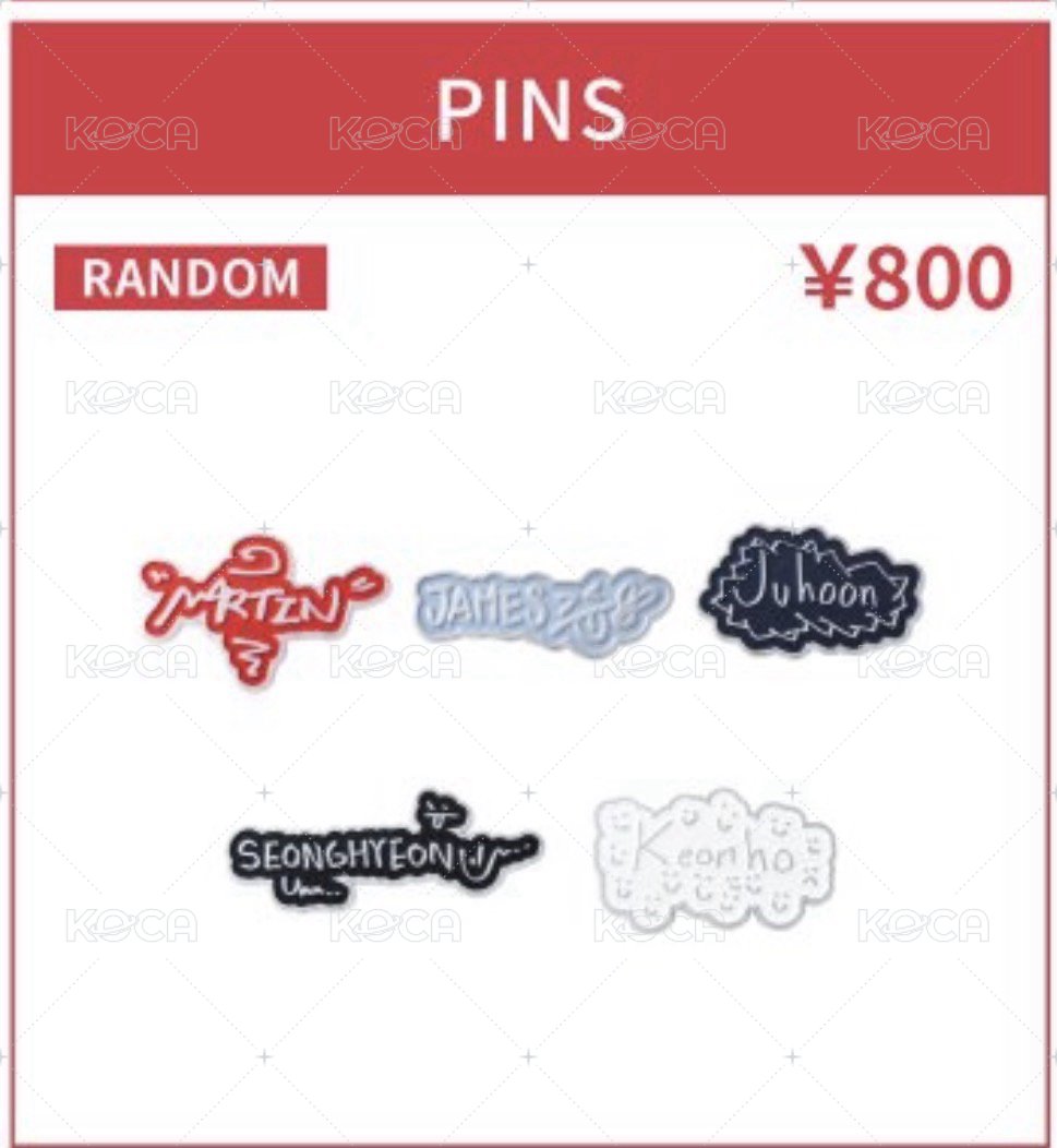 隨機pin（買一個需綁一個成員立牌鑰匙圈）