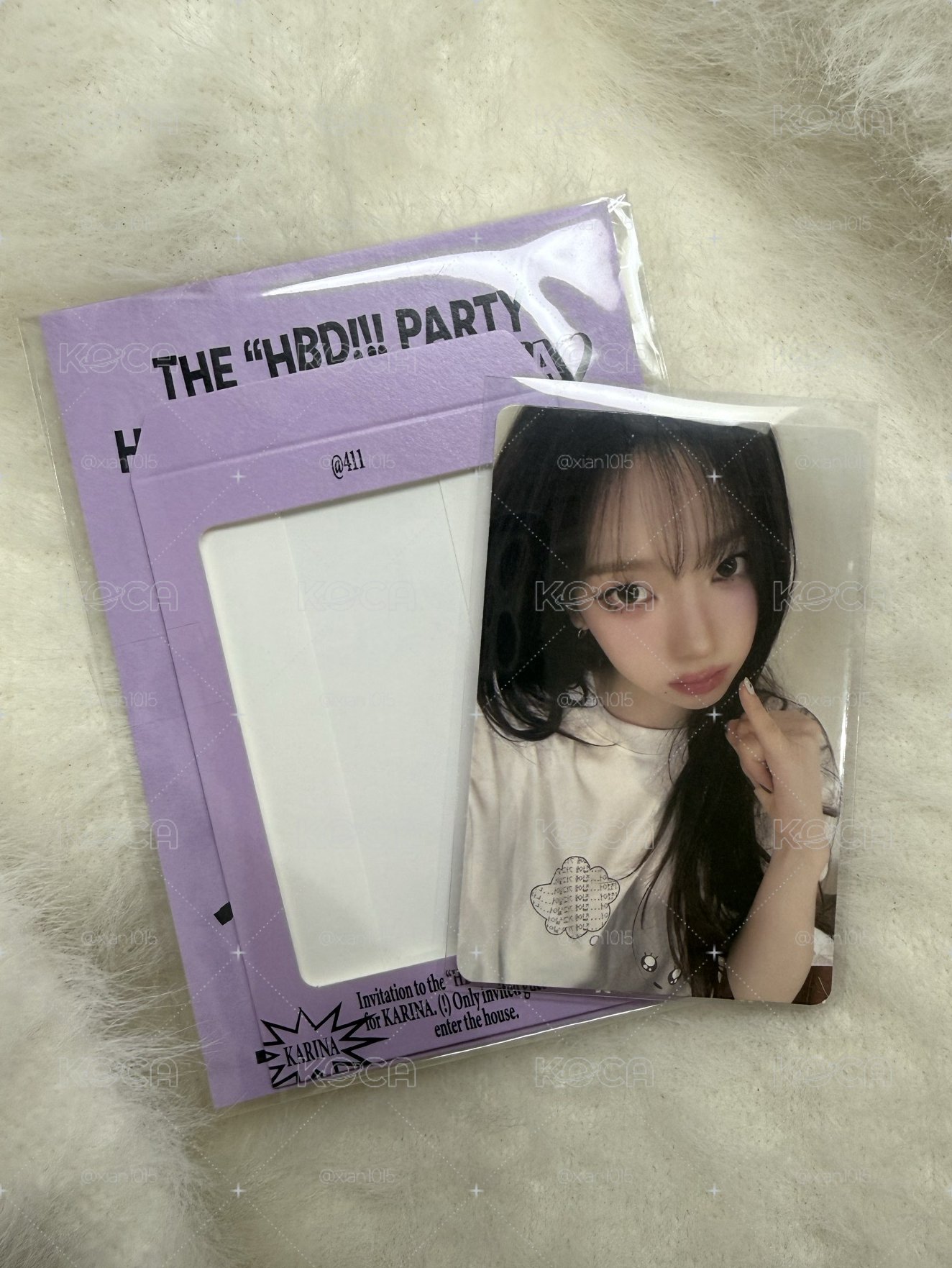 aespa Karina 25年生日柚💜(附原包裝)